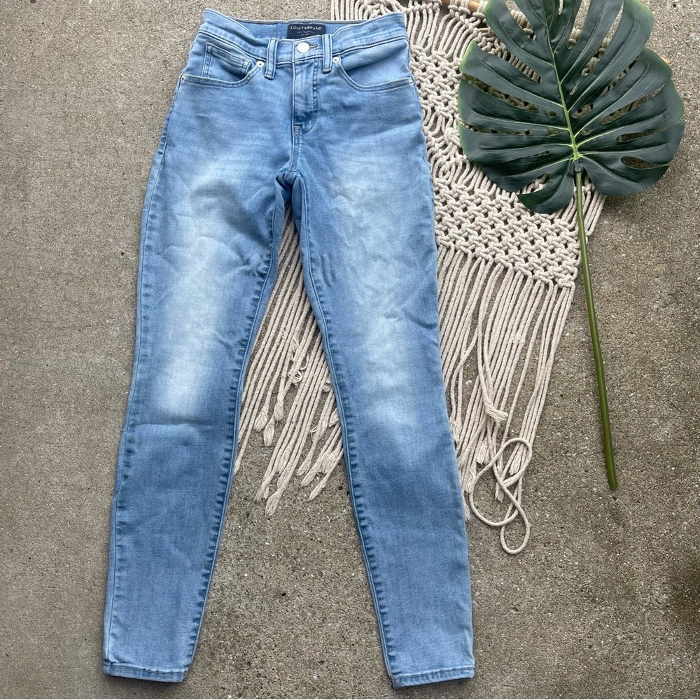 Lucky Brand Skinny Jeans Size 0/25 - Picture 2 of 8